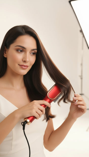 Escova Alisadora de Cabelos 5 em 1 Bivolt